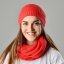 Čepice Elegant červená - Barva: Červená